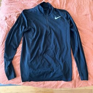Nike Black Long Sleeve Pullover Quarter Zip